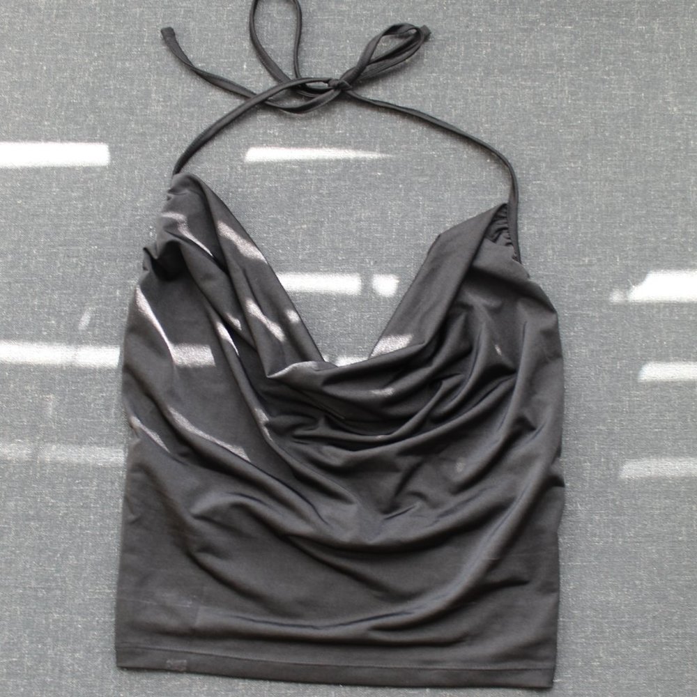 Black Halter Top